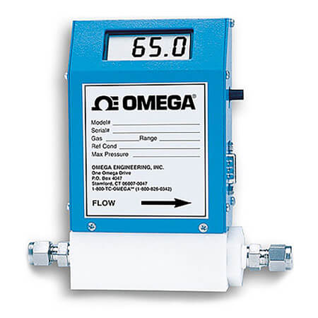 OMEGA奧米佳 FMA-A2000系列氣體質(zhì)量流量計和控制器 可選配一體式顯示屏，用于測量潔凈氣體